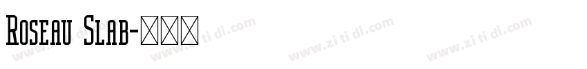 Roseau Slab字体转换